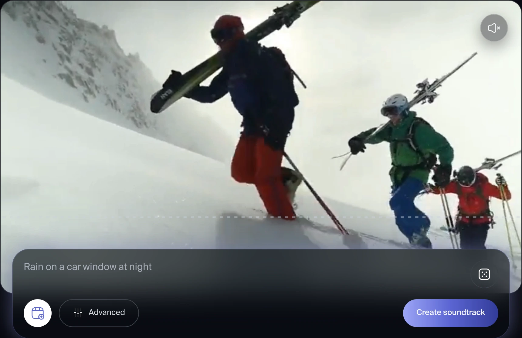 Sonilo product interface generating a soundtrack for video